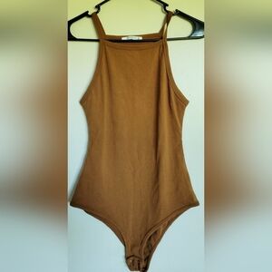 ReoRia Women's Brown Tank Bodysuit Size Medium